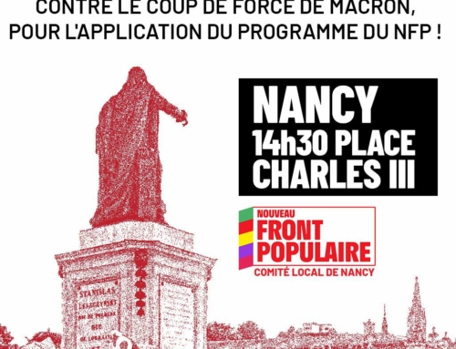 EN MANIF le samedi 7/9 à 14h30 pl. Ch. 3