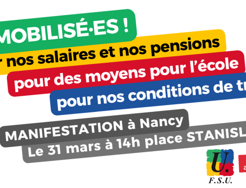 Mobilisation 31 mars à Nancy